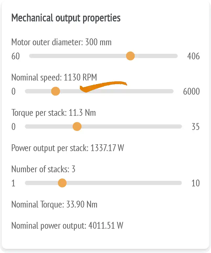 Convert angular speed