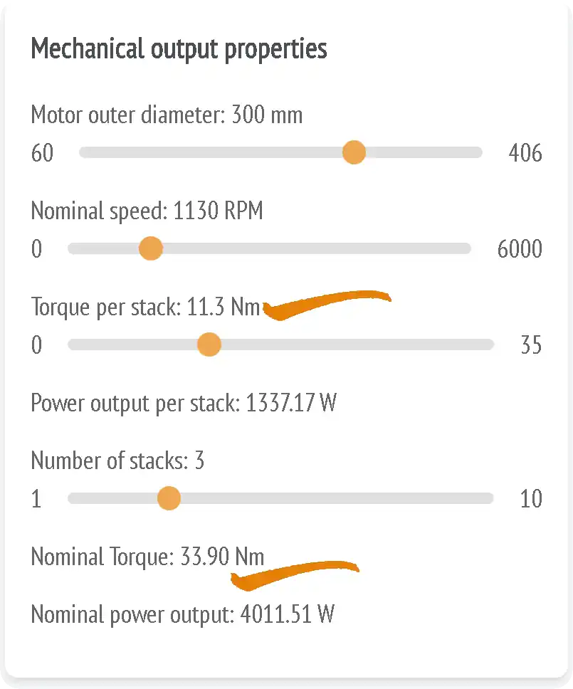 Convert angular speed