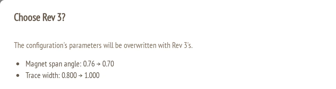 Choose Rev 3? confirmation