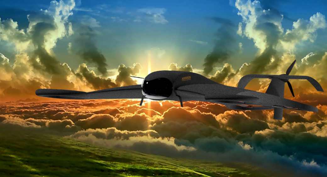 VTOL cargo drone with electric propulsion motors