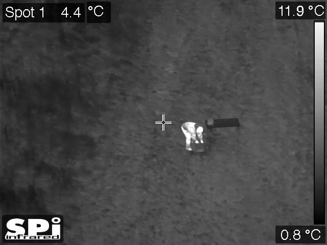 Unmanned thermal surveillance aerial thermal view 4